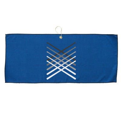 Drummer Percussionist Gift Drumsticks Tee Large Microfiber Waffle Golf Towel