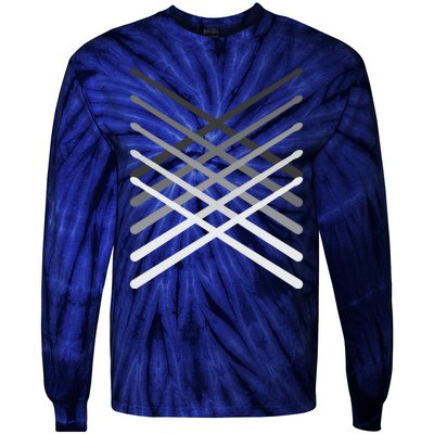 Drummer Percussionist Gift Drumsticks Tee Tie-Dye Long Sleeve Shirt