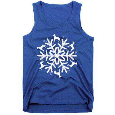 Dober Pinscher Gift Christmas Snowflake Gift Tank Top