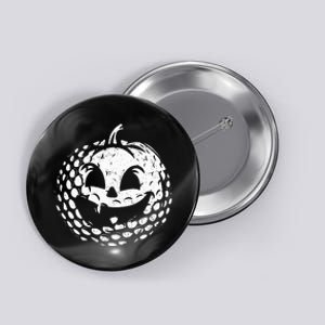 Distressed Pumpkin Golf Halloween Golf Player Button