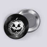 Distressed Pumpkin Golf Halloween Golf Player Button