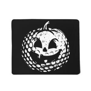 Distressed Pumpkin Golf Halloween Golf Player Mousepad