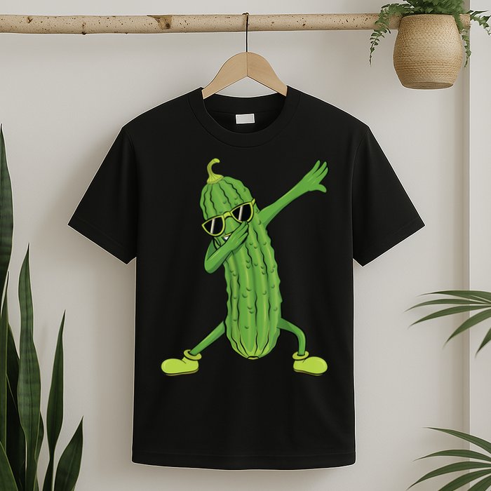 Dabbing Pickle Gift Dancing Cucumber Lover Funny Gifts T-Shirt