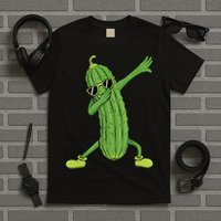 Dabbing Pickle Gift Dancing Cucumber Lover Funny Gifts T-Shirt