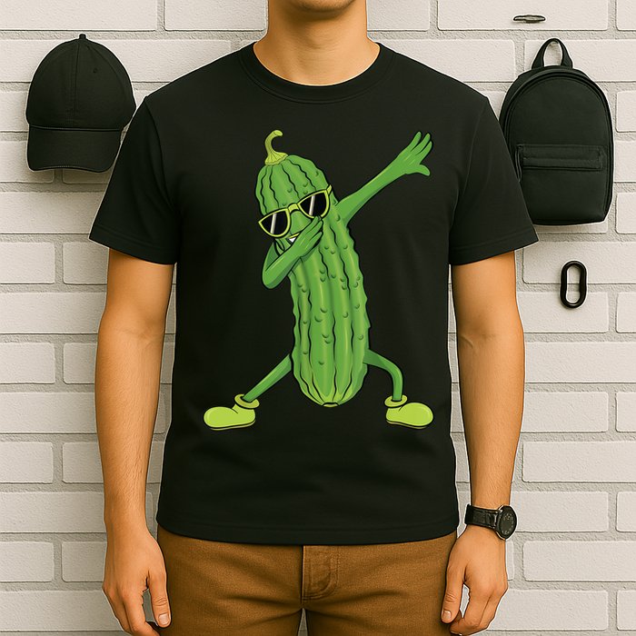 Dabbing Pickle Gift Dancing Cucumber Lover Funny Gifts T-Shirt