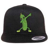 Dabbing Pickle Gift Dancing Cucumber Lover Funny Gifts Flatbill Hat