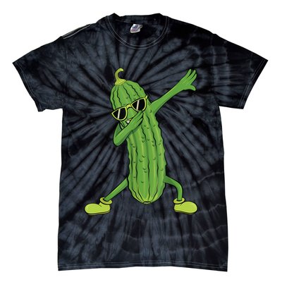 Dabbing Pickle Gift Dancing Cucumber Lover Funny Gifts Tie-Dye T-Shirt