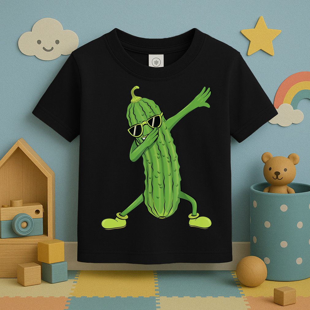 Dabbing Pickle Gift Dancing Cucumber Lover Funny Gifts Toddler T-Shirt