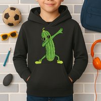 Dabbing Pickle Gift Dancing Cucumber Lover Funny Gifts Kids Hoodie