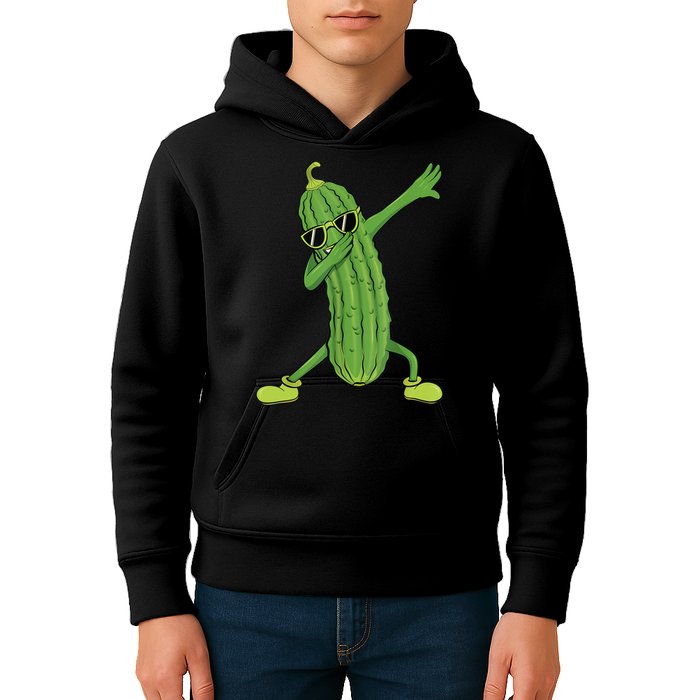 Dabbing Pickle Gift Dancing Cucumber Lover Funny Gifts Kids Hoodie