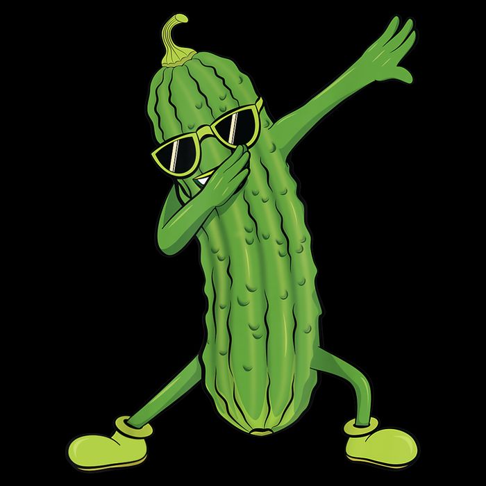 Dabbing Pickle Gift Dancing Cucumber Lover Funny Gifts Kids Hoodie