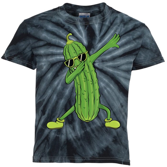 Dabbing Pickle Gift Dancing Cucumber Lover Funny Gifts Kids Tie-Dye T-Shirt