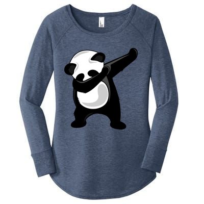 Dabbing Panda Great Gift Cute Giant Panda Bear Dab Dance Great Gift Women's Perfect Tri Tunic Long Sleeve Shirt