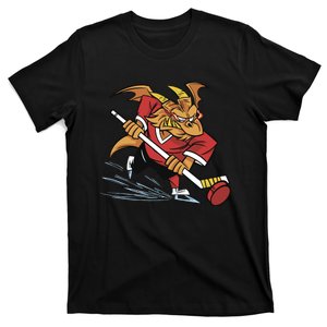 Dragon Playing Hockey T-Shirt