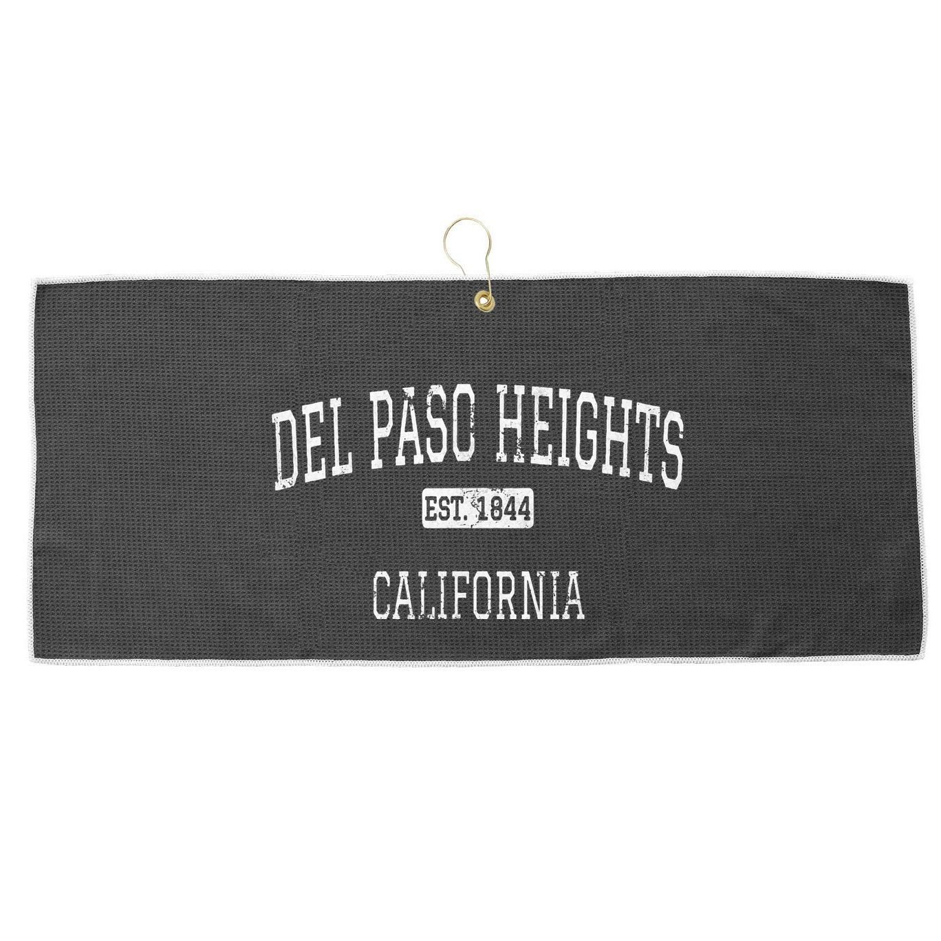 Del Paso Heights California Sacramento Ca Large Microfiber Waffle Golf Towel