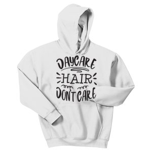 Daycare Provider Hair Funny Child Care Worker Teacher Gift Kids Hoodie