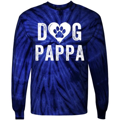 Dog Pappa Happy FatherS Day Dog Lover Puppy Pappa Dog Papp Loving Pappa Dog Par Tie-Dye Long Sleeve Shirt