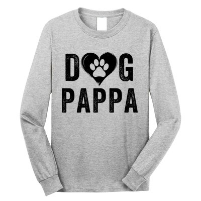 Dog Pappa Happy FatherS Day Dog Lover Puppy Pappa Dog Papp Loving Pappa Dog Par Long Sleeve Shirt