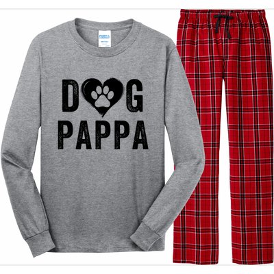 Dog Pappa Happy FatherS Day Dog Lover Puppy Pappa Dog Papp Loving Pappa Dog Par Long Sleeve Pajama Set