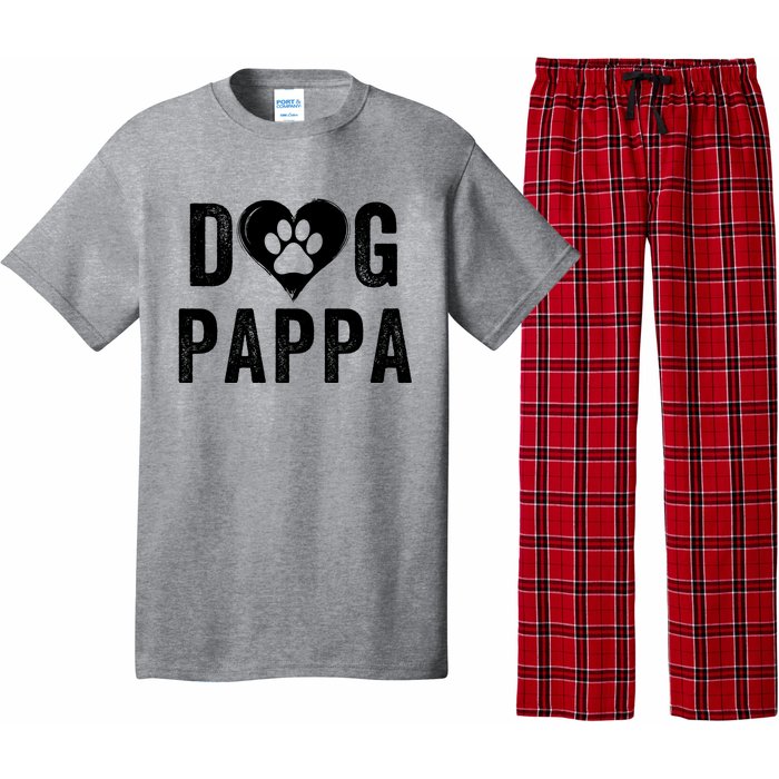 Dog Pappa Happy FatherS Day Dog Lover Puppy Pappa Dog Papp Loving Pappa Dog Par Pajama Set