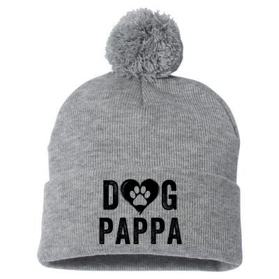 Dog Pappa Happy FatherS Day Dog Lover Puppy Pappa Dog Papp Loving Pappa Dog Par Pom Pom 12in Knit Beanie