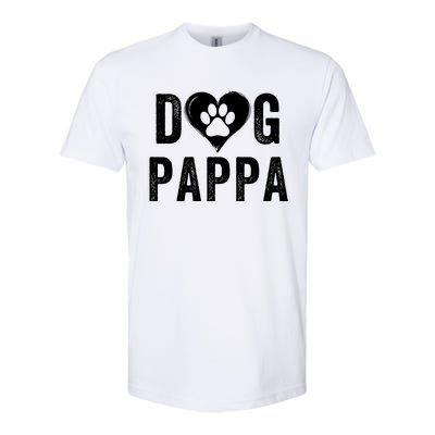 Dog Pappa Happy FatherS Day Dog Lover Puppy Pappa Dog Papp Loving Pappa Dog Par Softstyle CVC T-Shirt