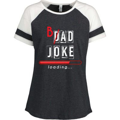 Dad Puns Humorous Dad Fathers Day Gift King Of Dad Jokes Cool Gift Enza Ladies Jersey Colorblock Tee