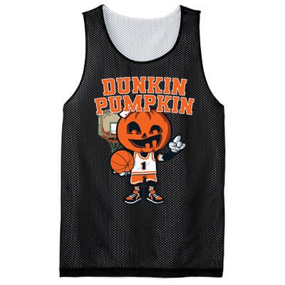 Dunkin Pumpkin Halloween Costume Funny Pumpkin Basketball Mesh Reversible Basketball Jersey Tank