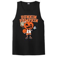 Dunkin Pumpkin Halloween Costume Funny Pumpkin Basketball PosiCharge Competitor Tank