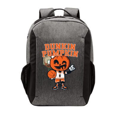 Dunkin Pumpkin Halloween Costume Funny Pumpkin Basketball Vector Backpack