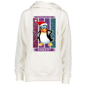 Do Penguins Have Knees Womens Funnel Neck Pullover Hood