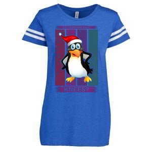 Do Penguins Have Knees Enza Ladies Jersey Football T-Shirt