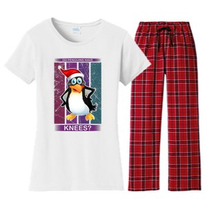 Do Penguins Have Knees Women's Flannel Pajama Set