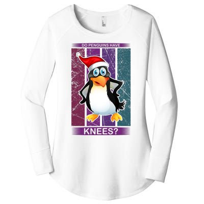 Do Penguins Have Knees Women's Perfect Tri Tunic Long Sleeve Shirt