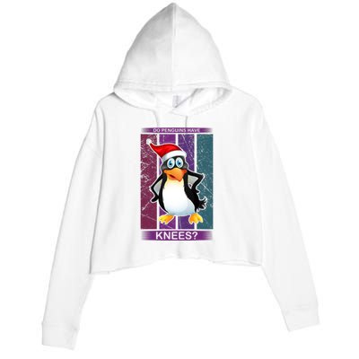 Do Penguins Have Knees Crop Fleece Hoodie