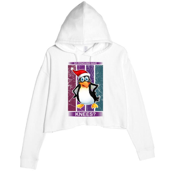 Do Penguins Have Knees Crop Fleece Hoodie