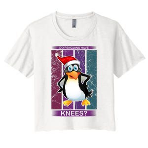 Do Penguins Have Knees Women's Crop Top Tee