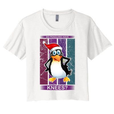 Do Penguins Have Knees Women's Crop Top Tee