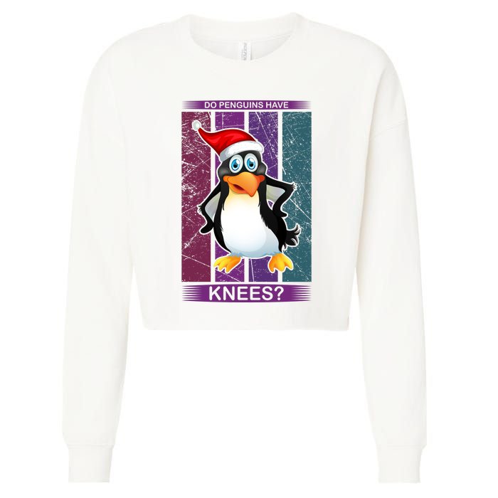 Do Penguins Have Knees Cropped Pullover Crew