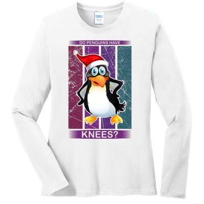 Do Penguins Have Knees Ladies Long Sleeve Shirt