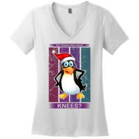 Do Penguins Have Knees Women's V-Neck T-Shirt