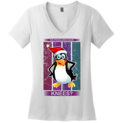 Do Penguins Have Knees Women's V-Neck T-Shirt