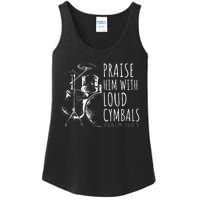 Drummer Praise Him With Loud Cymbals Drumming Christian Ladies Essential Tank