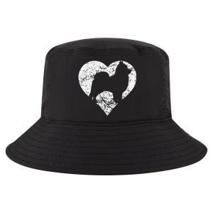 Distressed Pomeranian Heart Dog Owner Graphic Cool Comfort Performance Bucket Hat