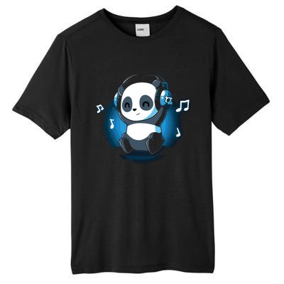 Dj Panda Headphones Tall Fusion ChromaSoft Performance T-Shirt