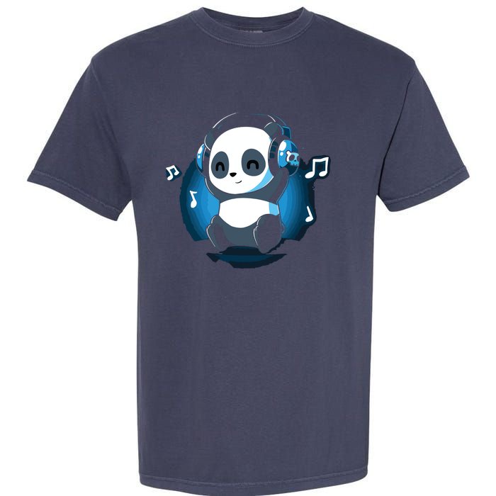 Dj Panda Headphones Garment-Dyed Heavyweight T-Shirt