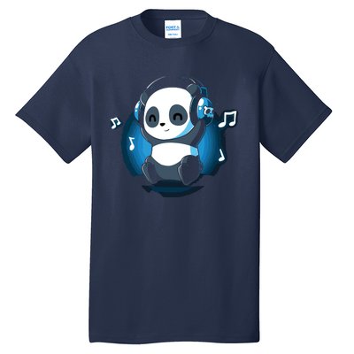 Dj Panda Headphones Tall T-Shirt