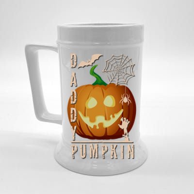 Daddy Pumpkin Halloween Cute Gift Beer Stein