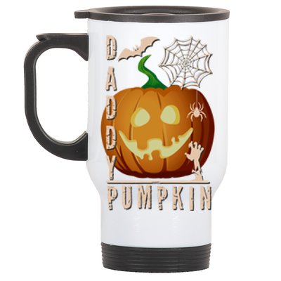 Daddy Pumpkin Halloween Cute Gift Stainless Steel Travel Mug