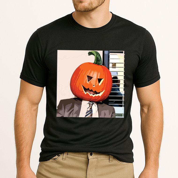 Dwight Pumpkin Head Cooling Performance Crew T-Shirt